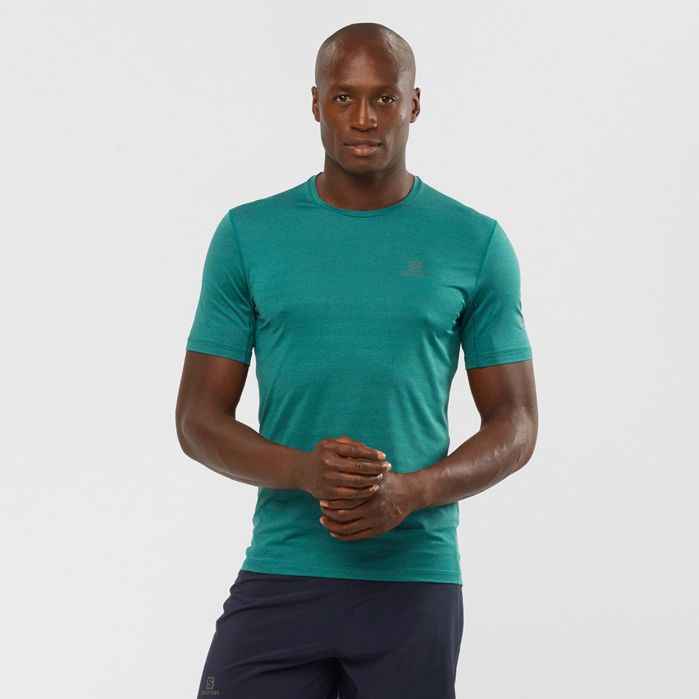 Salomon T-Shirts Herre Grøn - OUTLINE (FUKQC-4023)